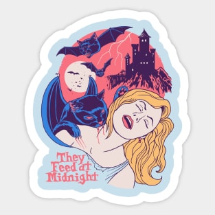 They Feed At Midnight Sticker